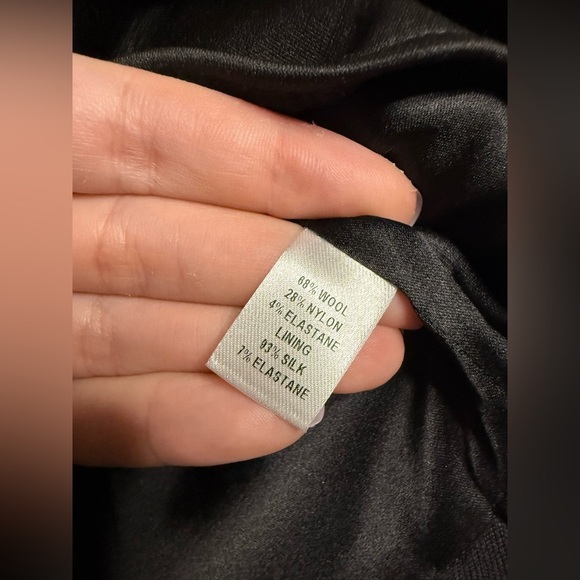 Cushnie Et Ochs V Neck Pleated Silk Wool Black Sleeveless High Low Peplum Top 4 - Picture 11 of 12